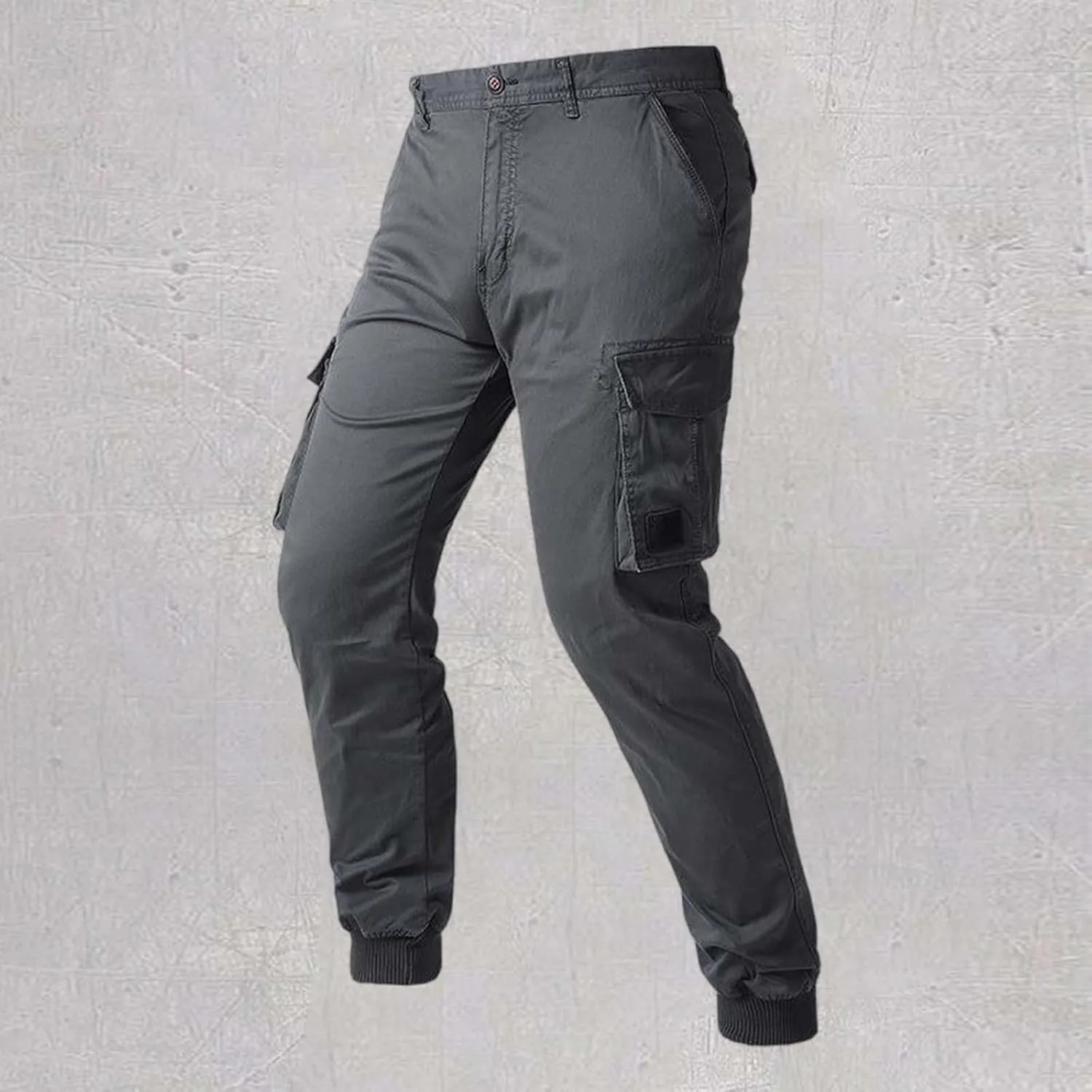 Mens Sweatpants Joggers Elastic Cuff Waterproof Baggy Sweat Pants Classic Work Pants Relaxed Fit Straight Leg Tousers