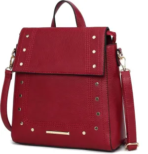 MKF Collection Shoulder Bag Convertible Handbag, Womens Backpack, Satchel & Crossbody 3-in-1 Top-Handle Purse by Mia K
