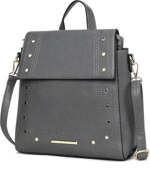 MKF Collection Shoulder Bag Convertible Handbag, Womens Backpack, Satchel & Crossbody 3-in-1 Top-Handle Purse by Mia K