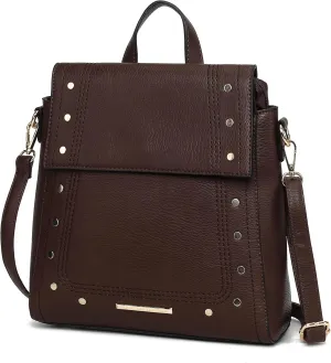 MKF Collection Shoulder Bag Convertible Handbag, Womens Backpack, Satchel & Crossbody 3-in-1 Top-Handle Purse by Mia K