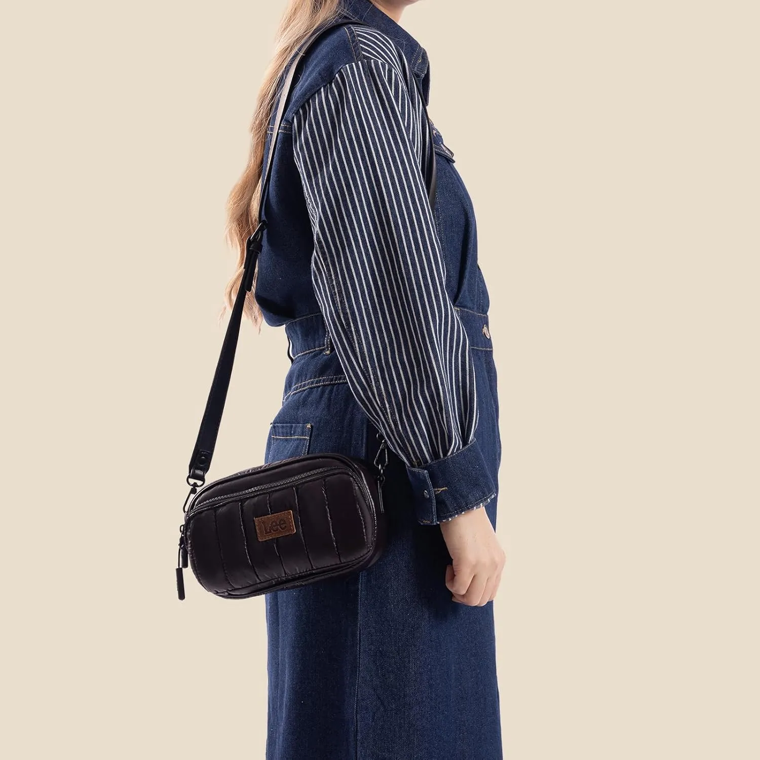 Montana West x Lee Puffer Crossbody Bags for Women Small Quilted Lightweight Water-resistant Purse with Adjustable Strap