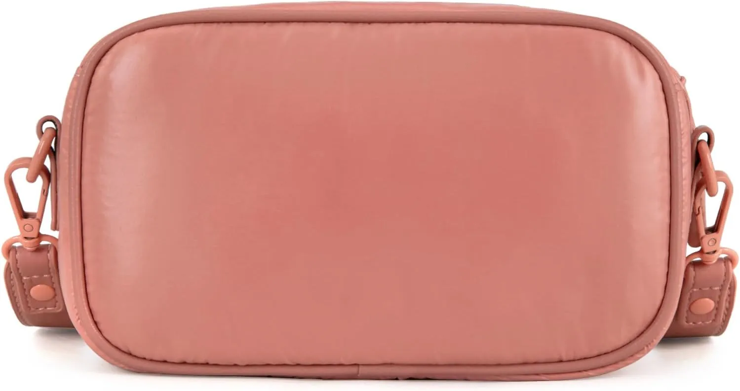 Montana West x Lee Puffer Crossbody Bags for Women Small Quilted Lightweight Water-resistant Purse with Adjustable Strap