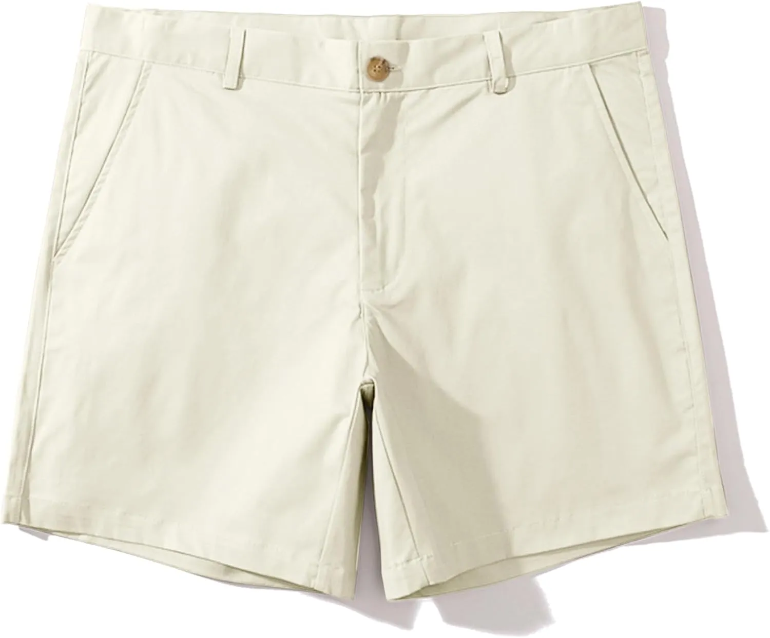 Oymyakon Men's Chino Shorts 6 Inch Slim Fit Shorts Cotton Stretch Casual Shorts Summer Flat Front Shorts