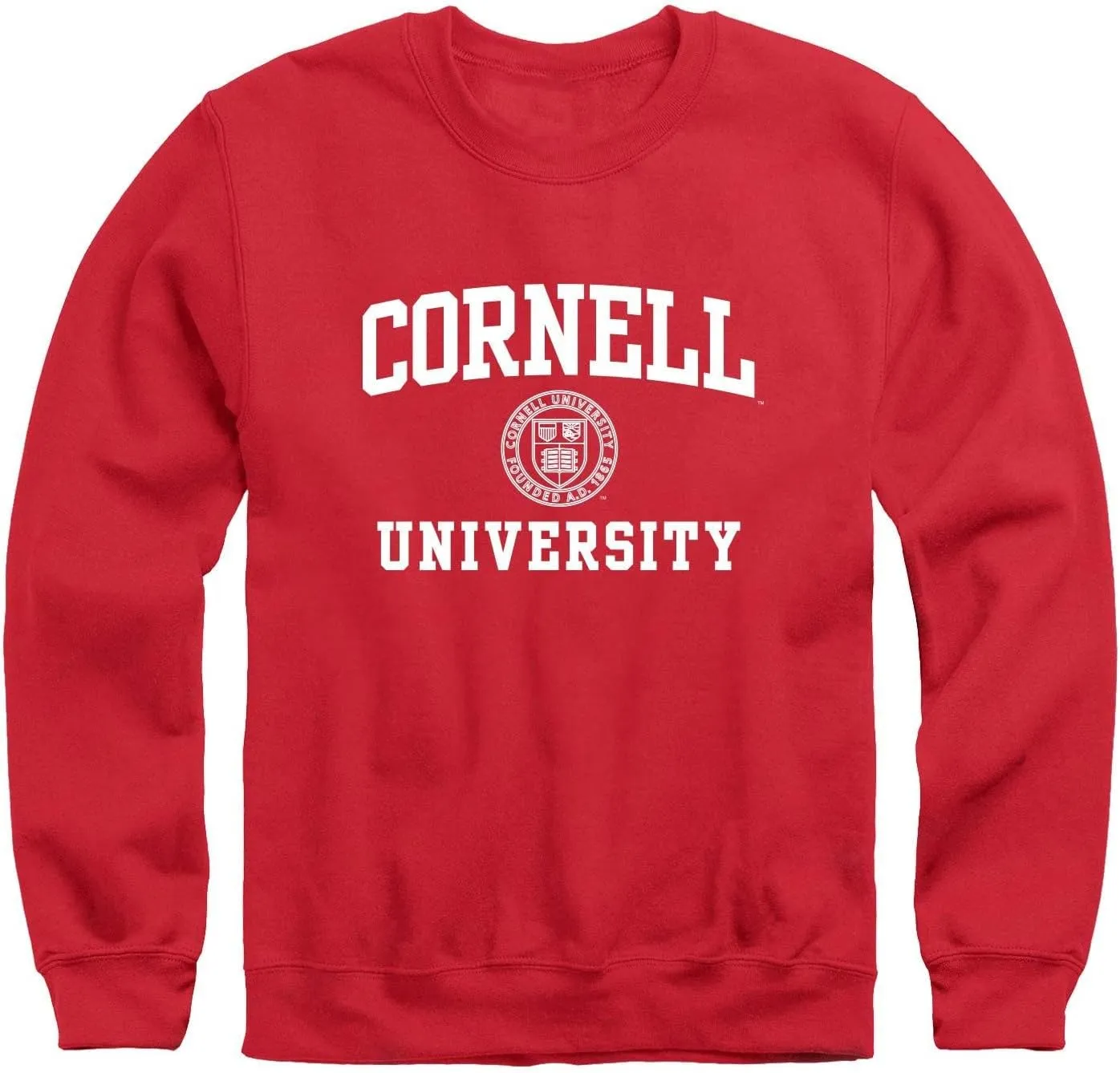 Premium Cotton Crewneck Sweatshirt with Crest Logo