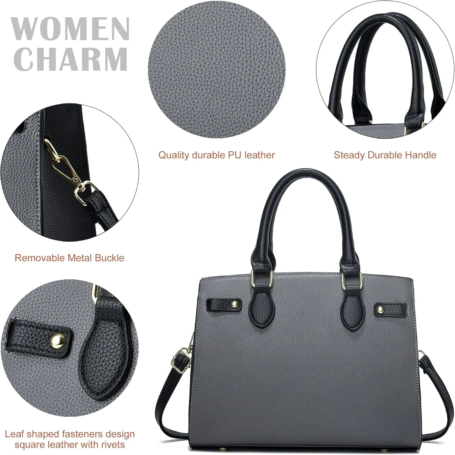 Purses and Handbags for Women Satchel Fashion Ladies Top Handle Shoulder Tote Bags