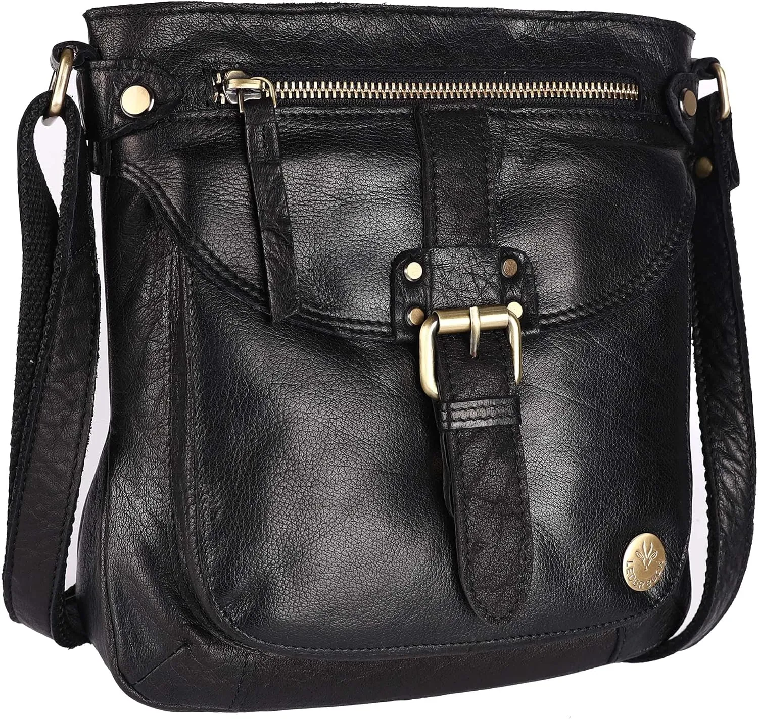 Real Leather Soft Small Womens Crossbody Handbags & Purses - Premium Sling Crossover Shoulder Bag