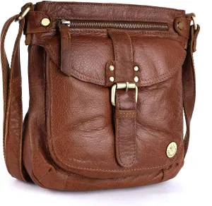 Real Leather Soft Small Womens Crossbody Handbags & Purses - Premium Sling Crossover Shoulder Bag