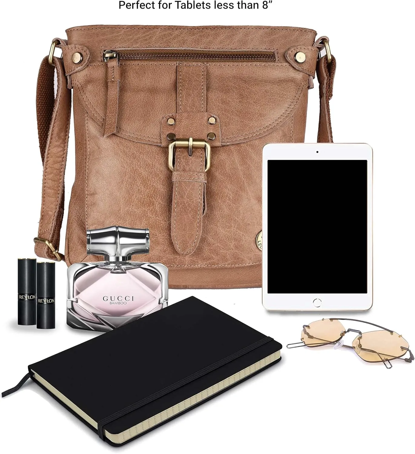 Real Leather Soft Small Womens Crossbody Handbags & Purses - Premium Sling Crossover Shoulder Bag