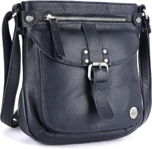 Real Leather Soft Small Womens Crossbody Handbags & Purses - Premium Sling Crossover Shoulder Bag