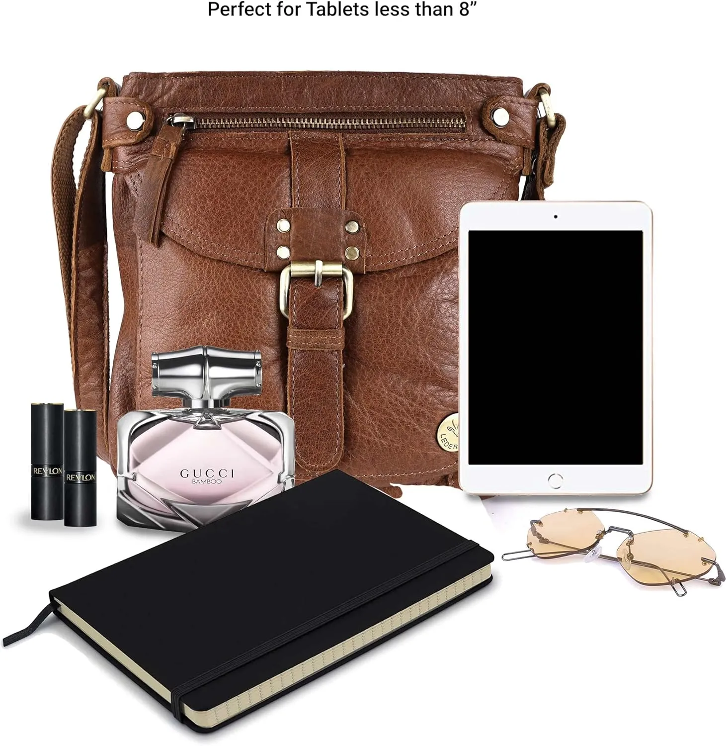 Real Leather Soft Small Womens Crossbody Handbags & Purses - Premium Sling Crossover Shoulder Bag