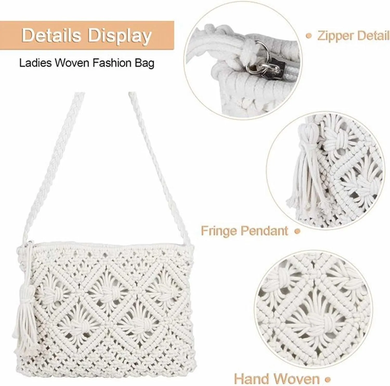 Sling Bags for Women Anti Theft Travel Fabric Nylon Multi Pocket Crossbody Bags Cute Purse for Women Trendy(Black)