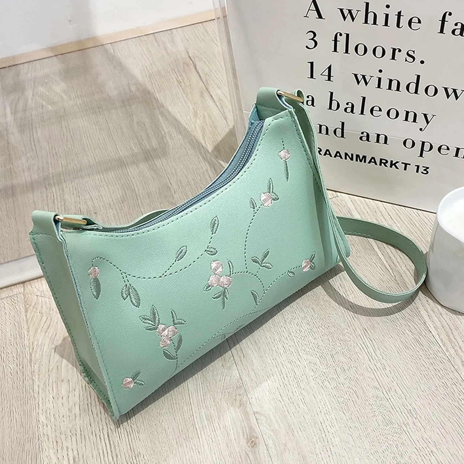 Sling Bags for Women Anti Theft Travel Women's Shoulder Bags Tote Satchel Hobo Cute Purse for Women Trendy(Green)