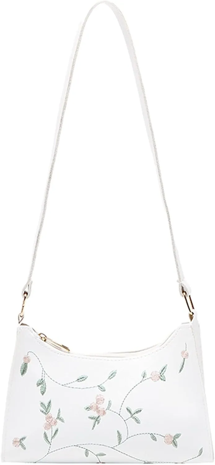 Sling Bags for Women Anti Theft Travel Women's Shoulder Bags Tote Satchel Hobo Cute Purse for Women Trendy(White)