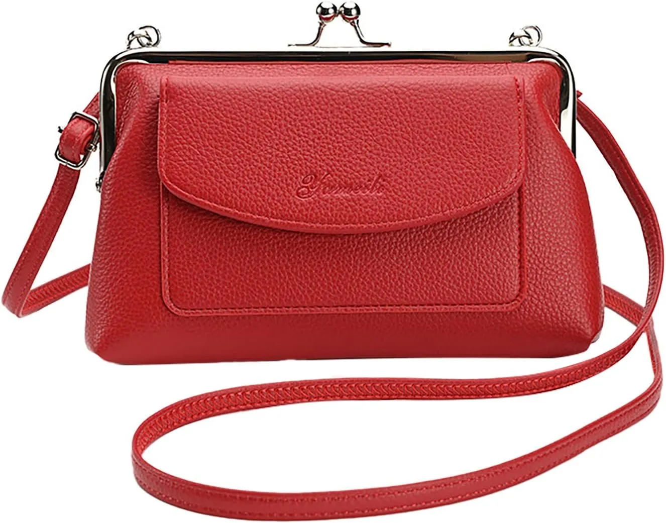 Soft Leather Purses for Women Lightweight Quilted Fabric Handbags for Women Carry Options for Work and Daily Use(Red)