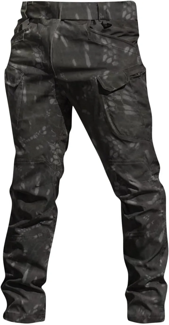 Tactical Pants for Men Stretch Cargo Pants Hiking Construction Carpenter Pant Relaxed Fit Trousers Multi Pockets