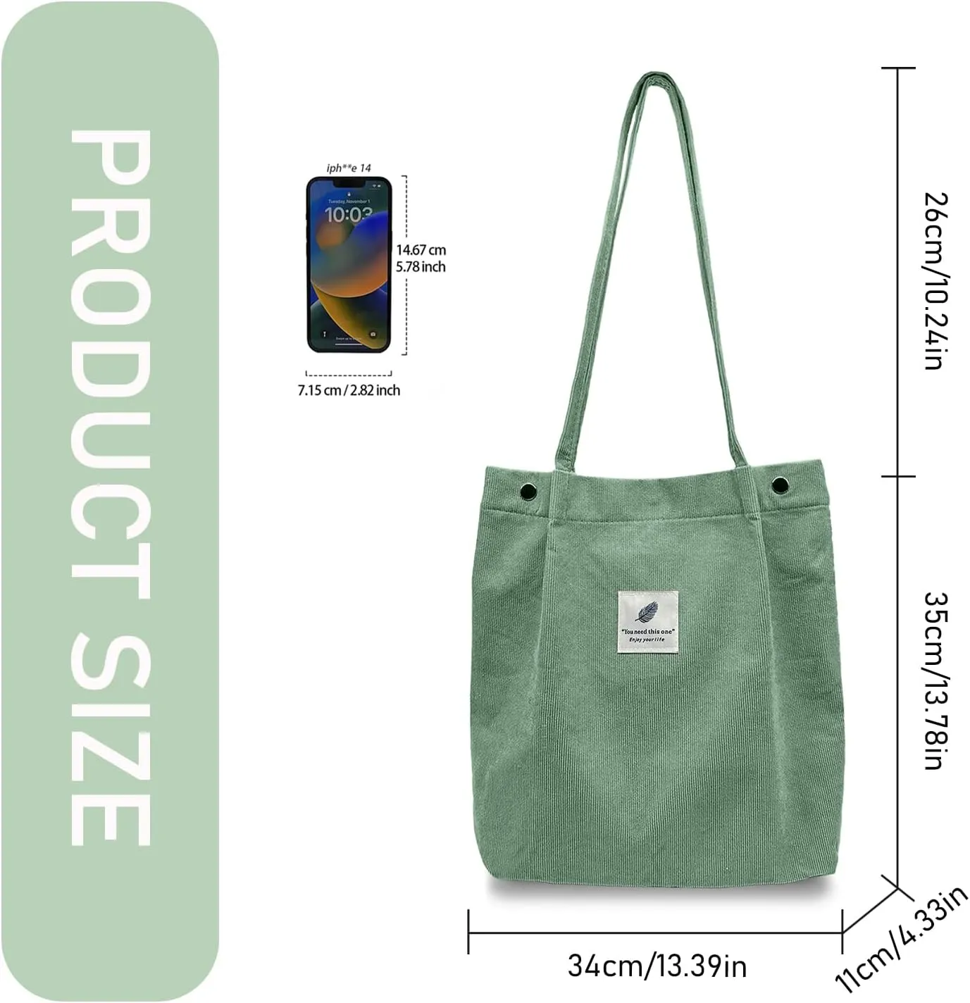 TELLUMO Fashion Corduroy Tote Bag Cow Print Bag Purses for Women Teen Girls with Inner Pocket