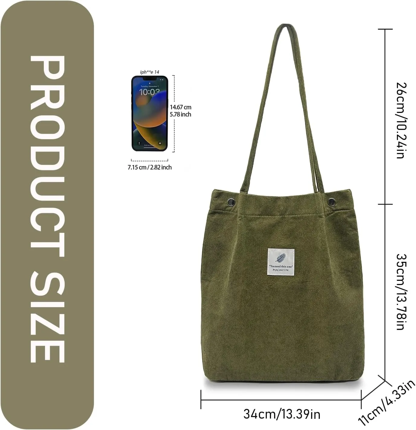 TELLUMO Fashion Corduroy Tote Bag Cow Print Bag Purses for Women Teen Girls with Inner Pocket