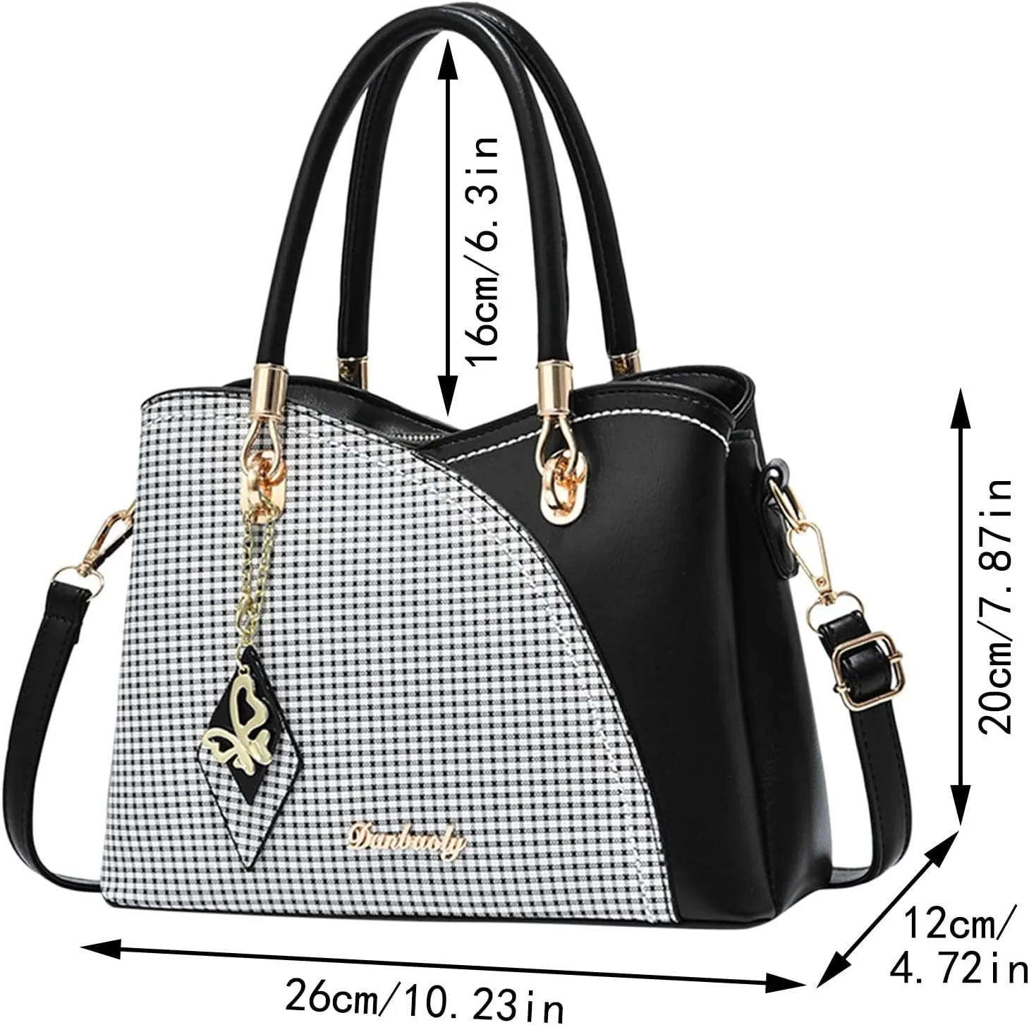 Top Handle Purses for Women Cute Hobo Tote Handbags Clutch Purses with Zipper Closure Lightweight Carry on Bag