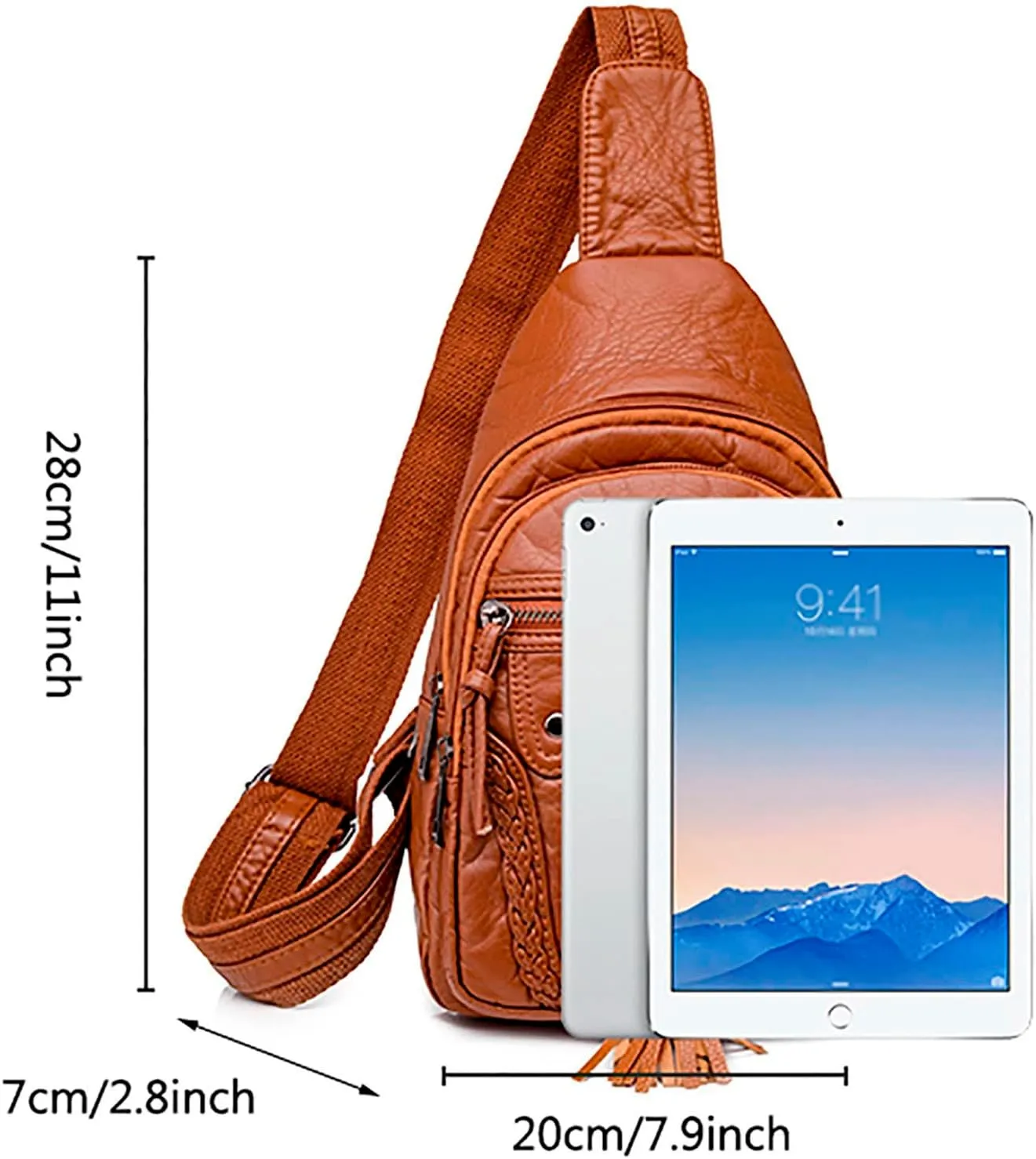 Tote Bag For Women Retro Chest Bag Sling Bag Small Crossbody Pu Leather Satchel Day pack Fashion Shoulder Outdoor Bags G