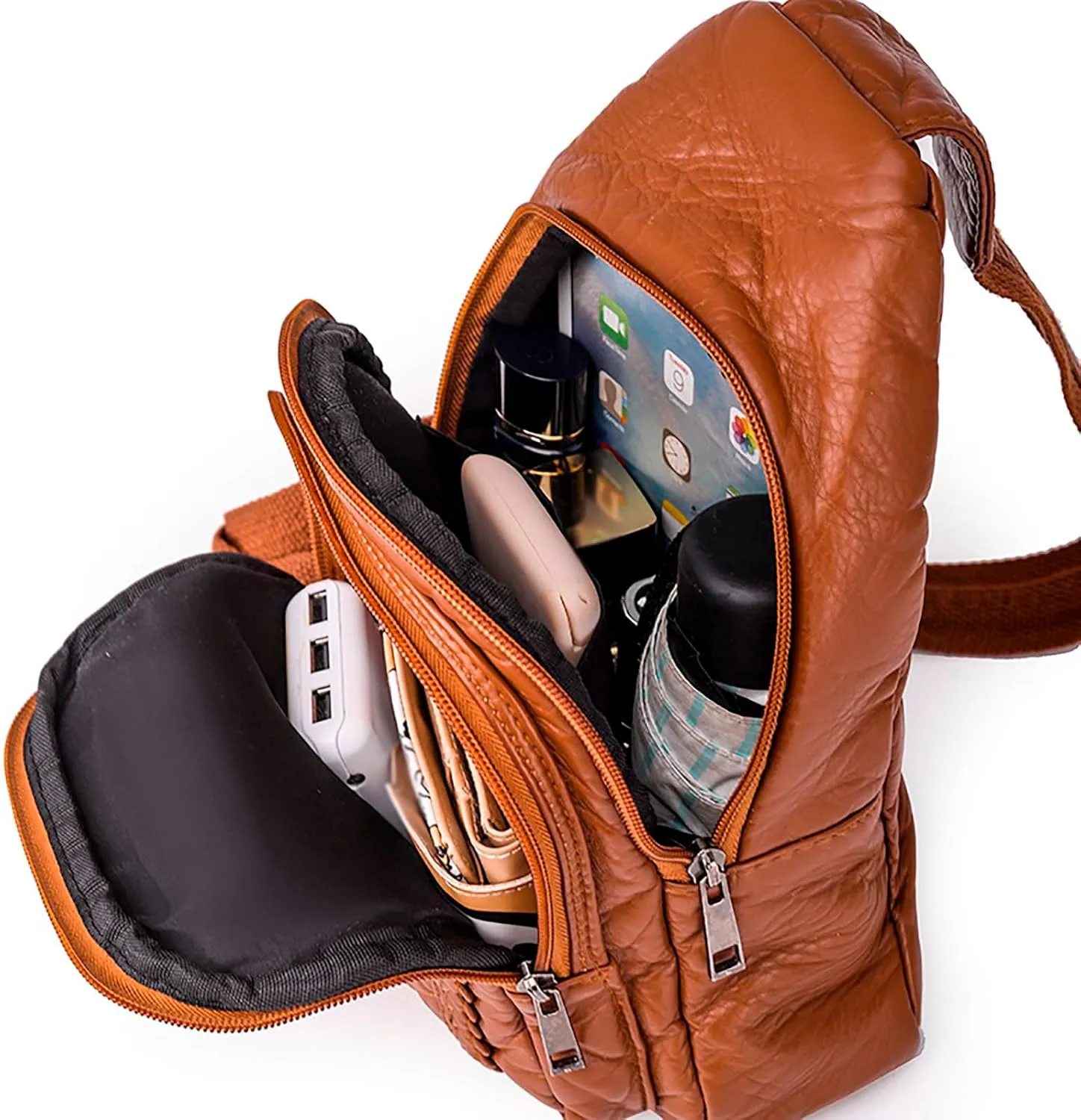 Tote Bag For Women Retro Chest Bag Sling Bag Small Crossbody Pu Leather Satchel Day pack Fashion Shoulder Outdoor Bags G