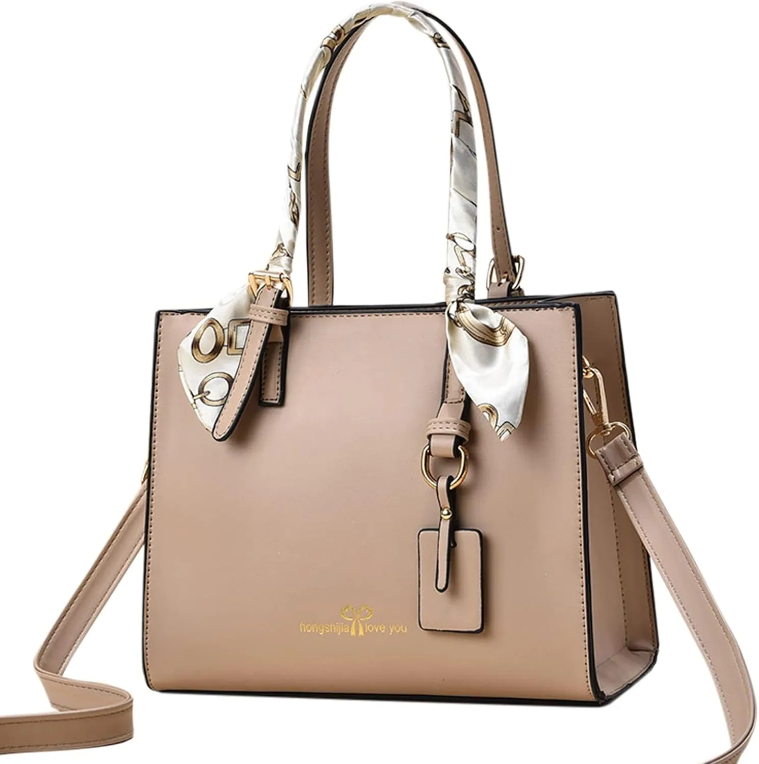 Tote Bag For Women Scarf Handle Handbags Ladies Purse Satchel Shoulder Bags Leather Bag For Mom Travel Z