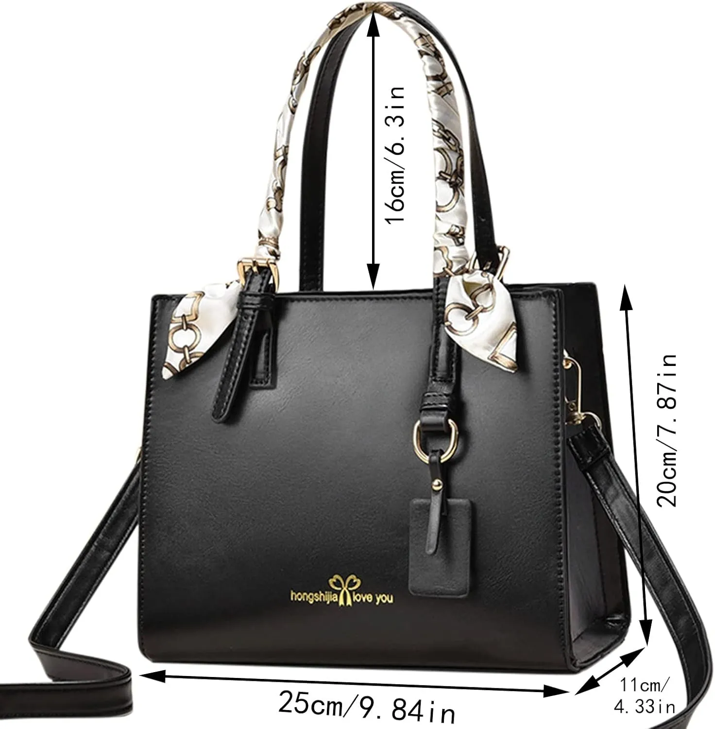 Tote Bag For Women Scarf Handle Handbags Ladies Purse Satchel Shoulder Bags Leather Bag For Mom Travel Z