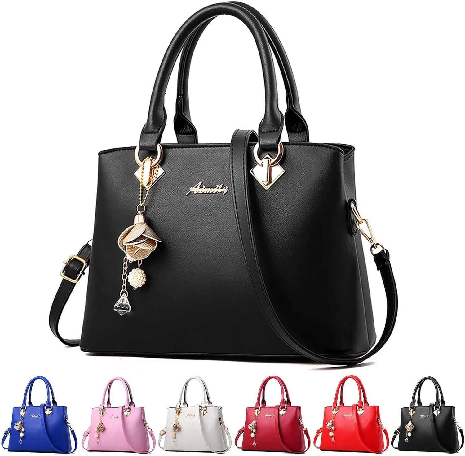 Tote Bag For Women Soft Leather Handbags Ladies Purse Satchel Shoulder Bags Large Bag For Ladies Work Shopping