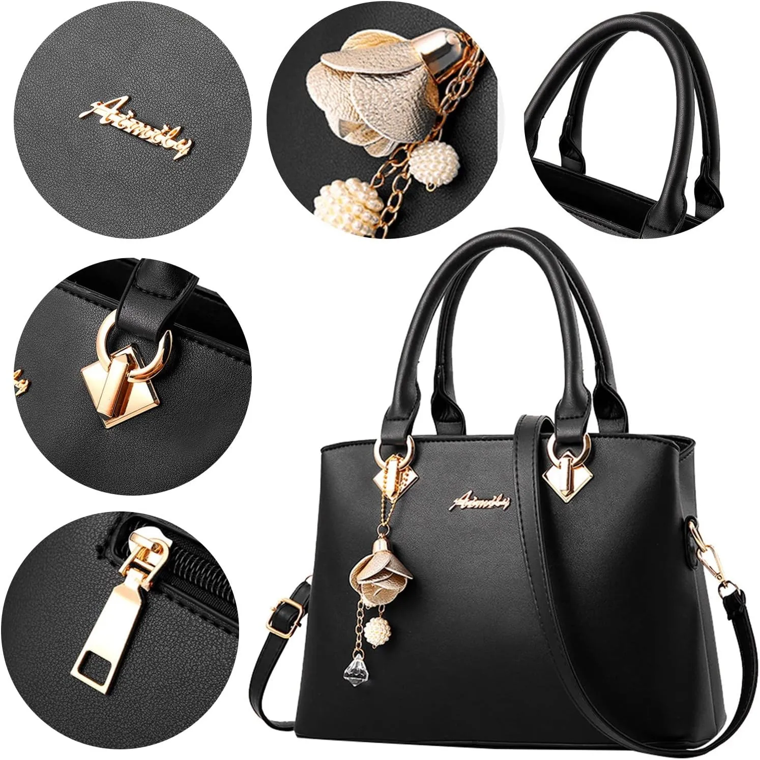 Tote Bag For Women Soft Leather Handbags Ladies Purse Satchel Shoulder Bags Large Bag For Ladies Work Shopping