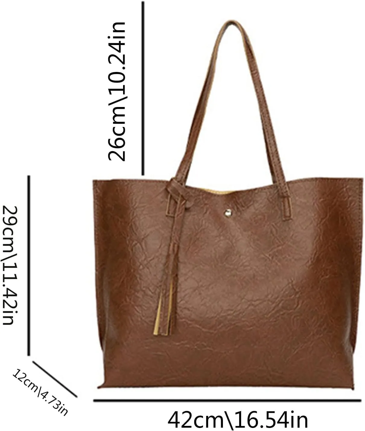 Vegan Leather Purses and Handbags for Women Shoulder Tote Bags Top Handle Satchel Bags Designer Purse for Women(Black)
