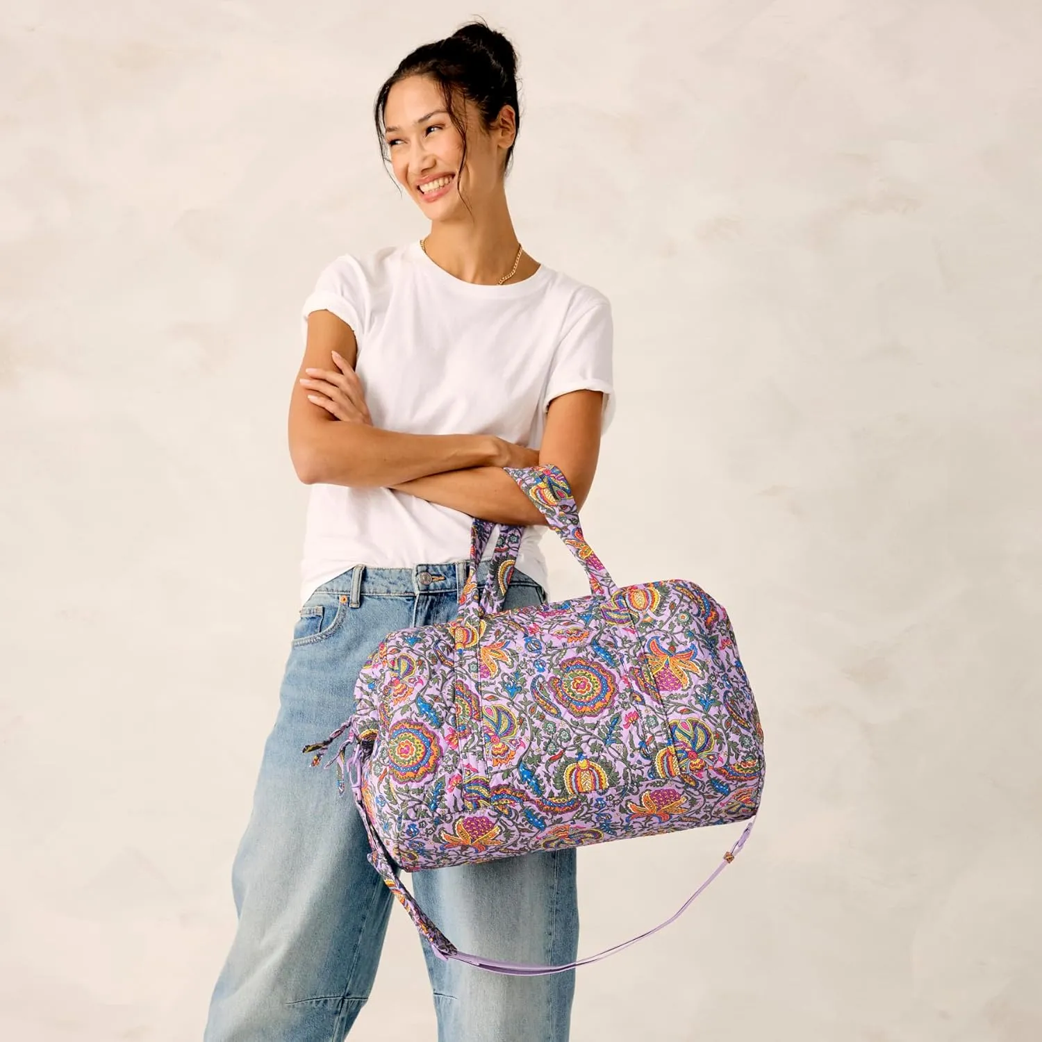 Vera Bradley Premium Cotton Miramar Weekender
