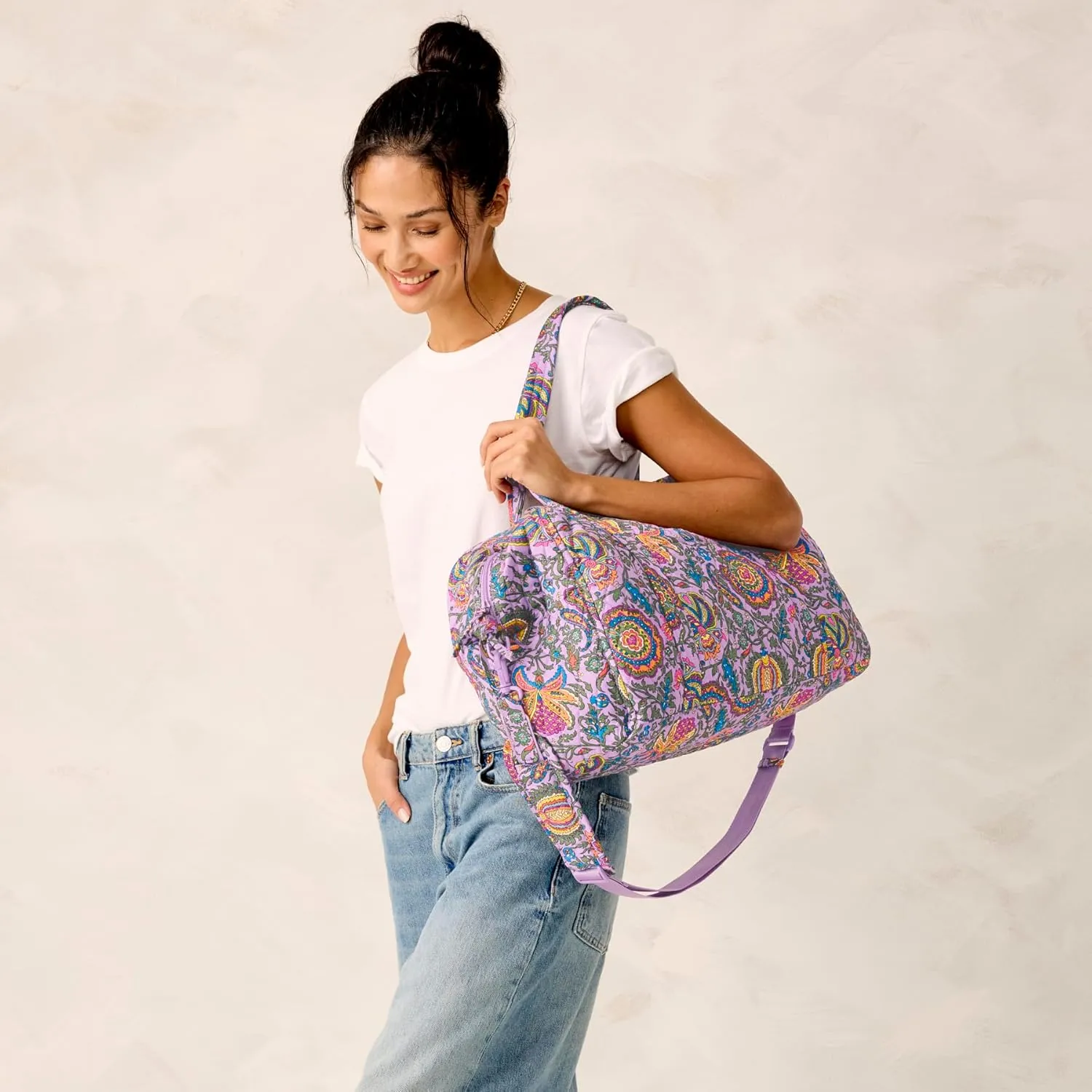 Vera Bradley Premium Cotton Miramar Weekender