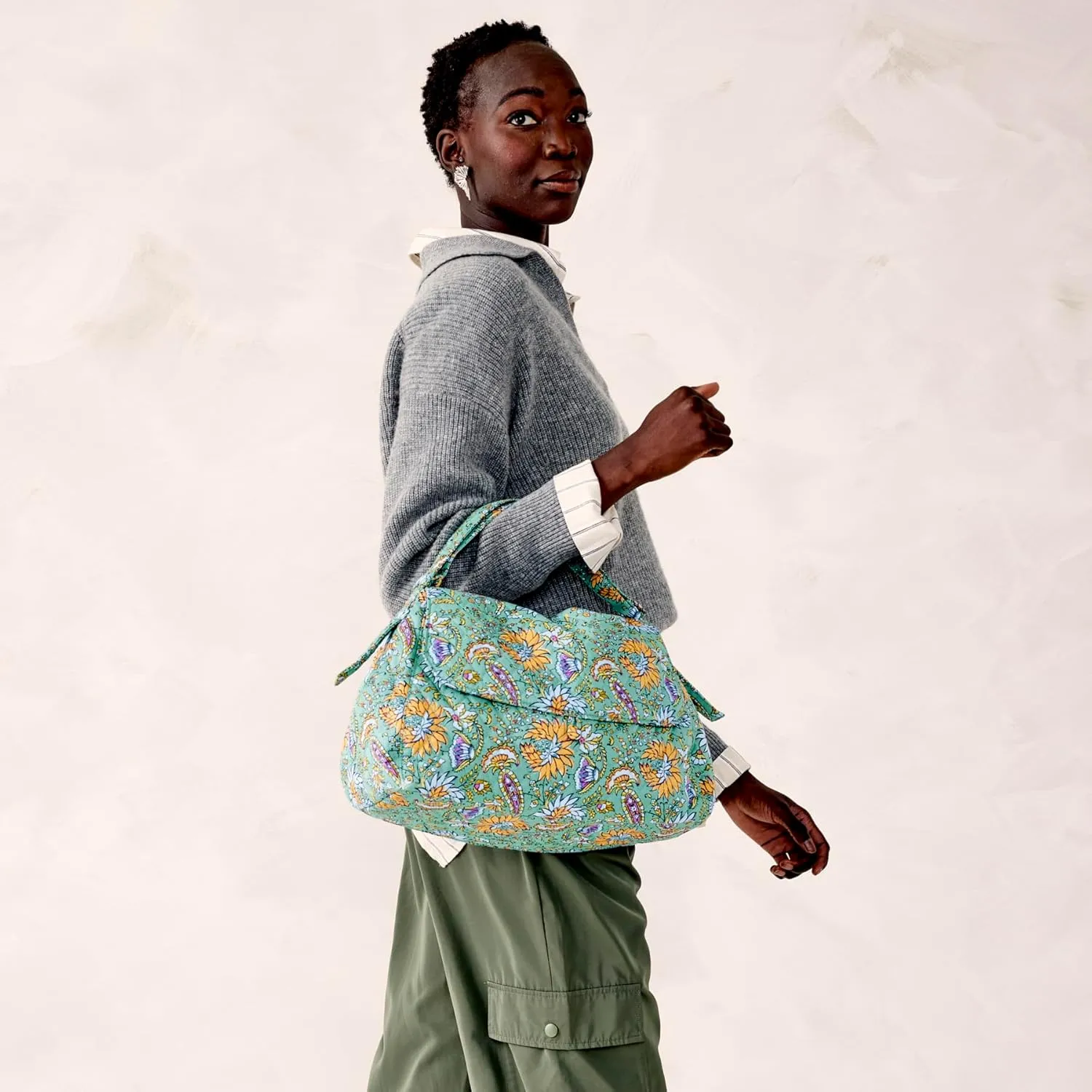 Vera Bradley Premium Cotton Rothvale Shoulder Bag