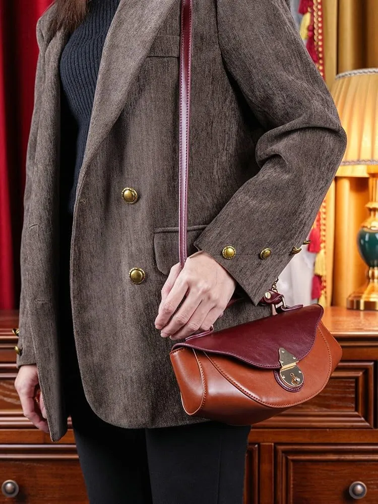 Vintage Evening Clutch Purses for Women Small Vegan Leather Shoulder Crossbody Bags Handbag Top Handle Satchels