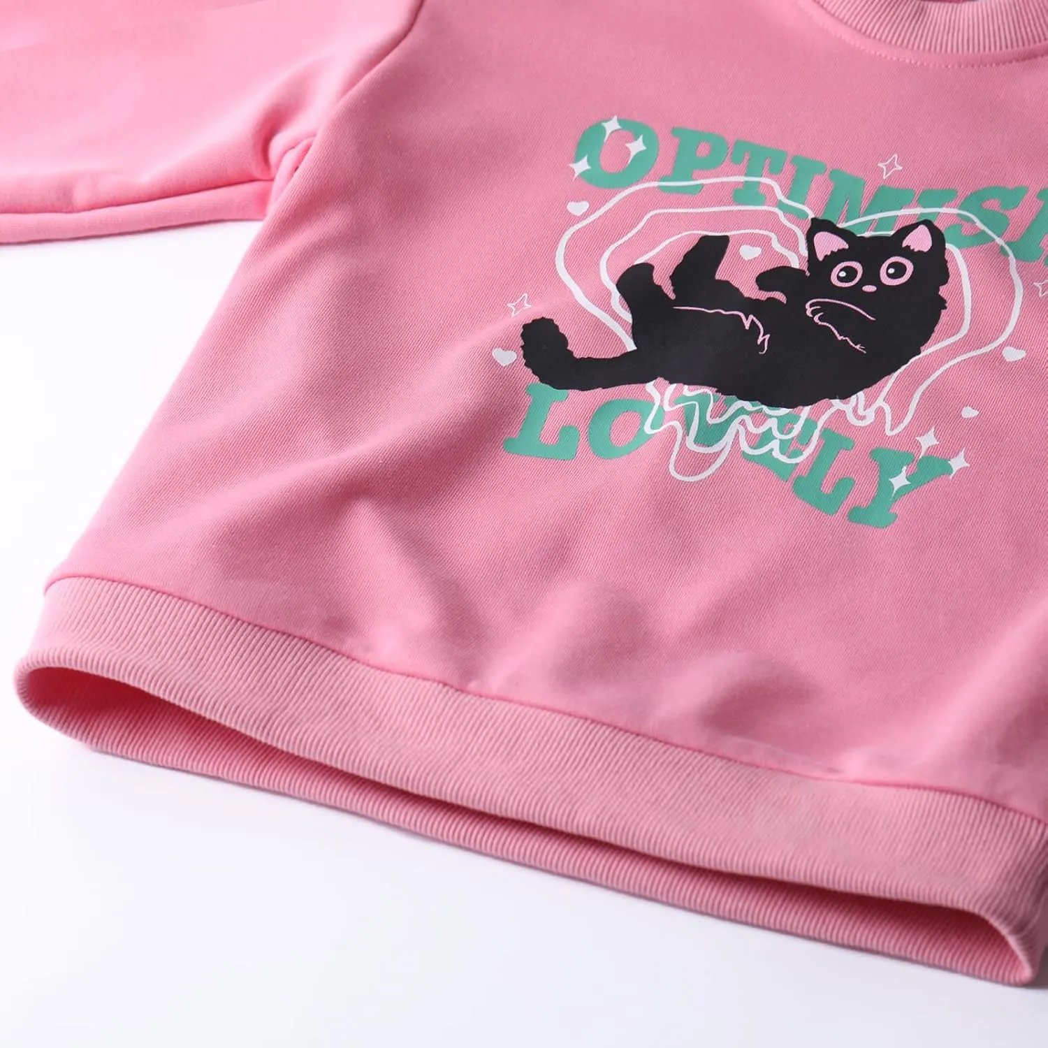 WELAKEN Girls Sweatshirts Long Sleeve Pullover Crewneck Tops Shirts