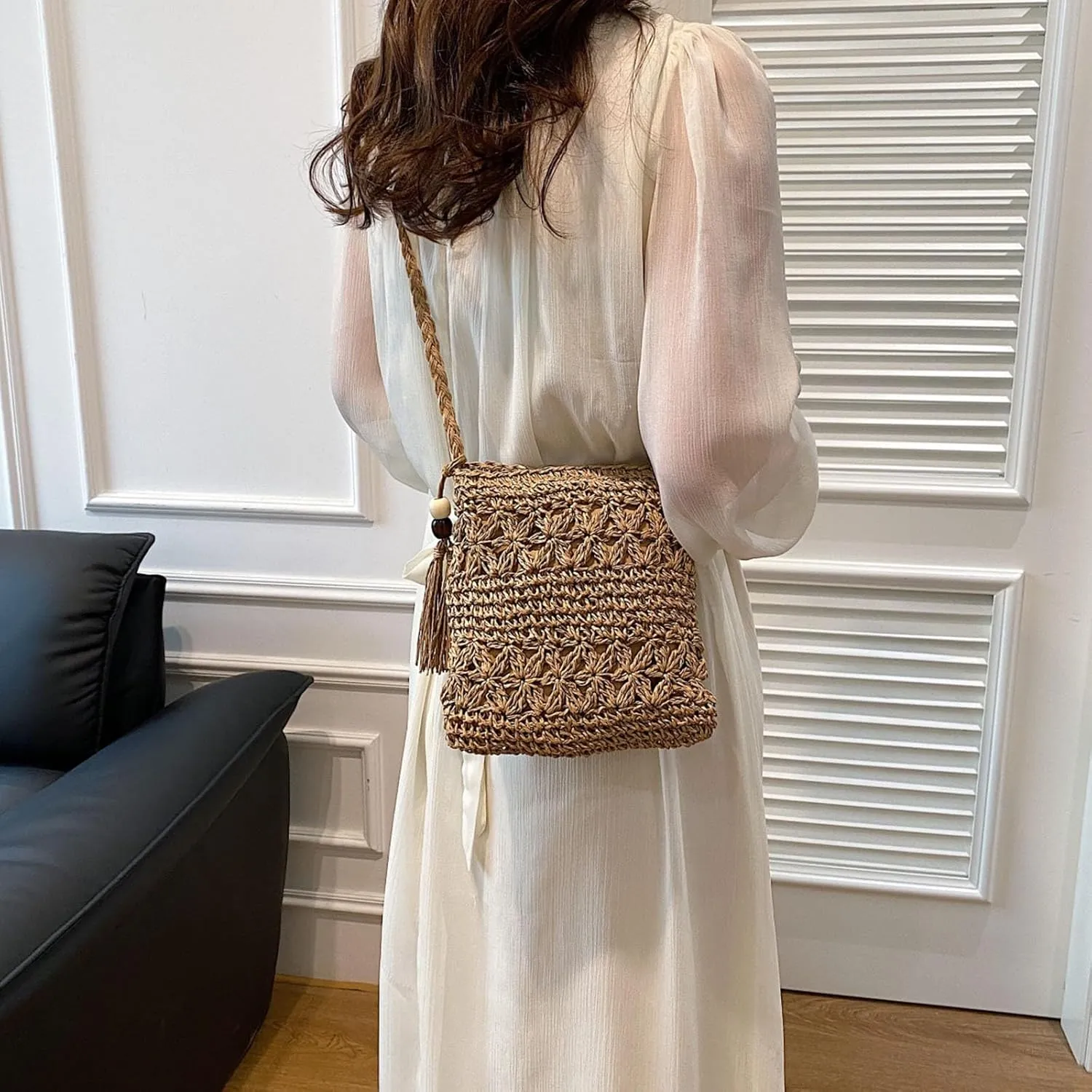 Women's Anti Theft Shoulder Bags Stadium Crossbody Messenger Bags for Concerts Sporting Events Mothers Day Gifts(Brown)