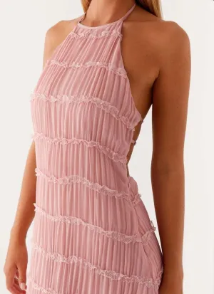 Women's Backless Smocked Maxi Dress Sexy Spaghetti Strap Cut Out Flowy Beach Long Dress Vacation Casual Sundresses