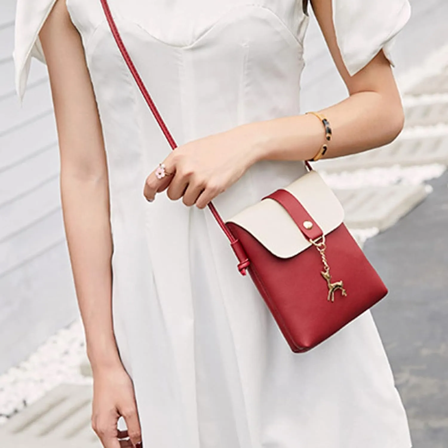 Women's Canvas Tote Bags with Zipper Fashion Canvas Hippie Crossbody Bags Carry Options for Work and Daily Use(RD1)