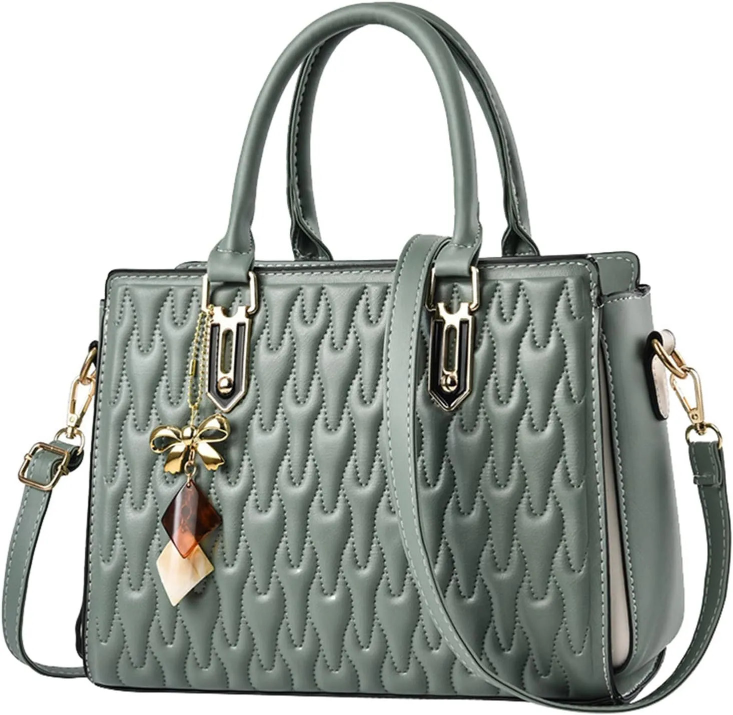 Womens Casual Tote Bags with Multiple Pockets Hobo Crossbody Bag Travel Shoulder Bags Cute Purse Handbag Blue