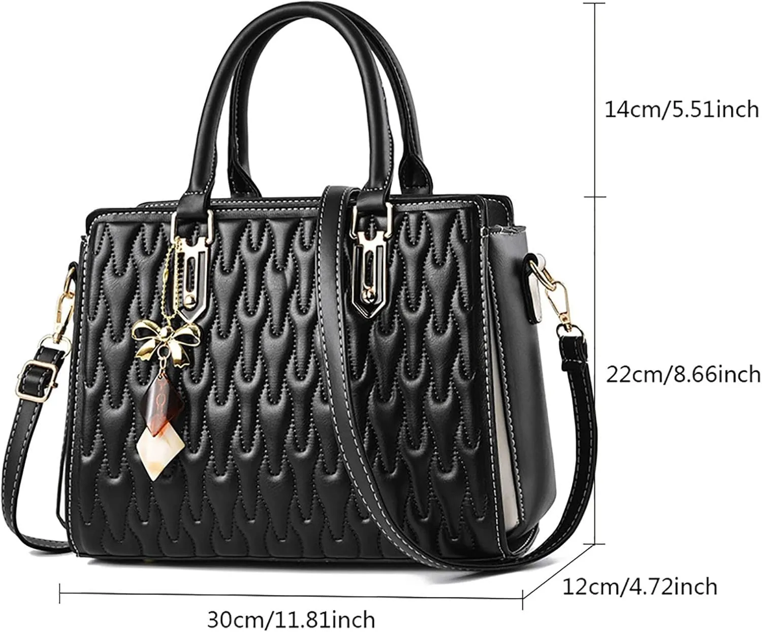 Womens Casual Tote Bags with Multiple Pockets Hobo Crossbody Bag Travel Shoulder Bags Cute Purse Handbag Blue