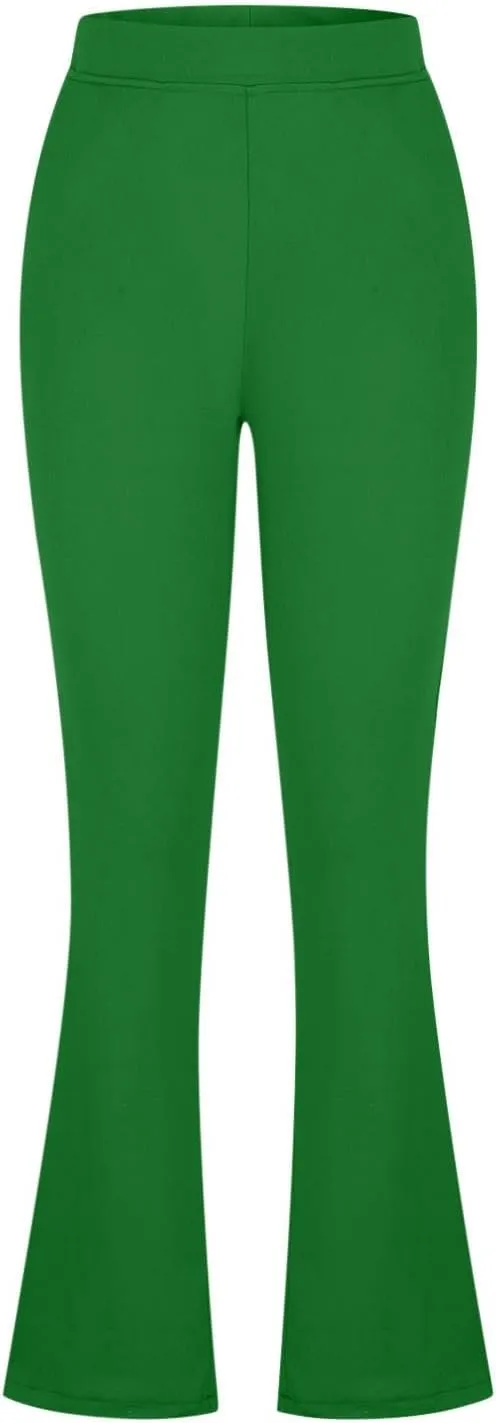 Womens Dress Pants High Waist Pull On Stretchy Professional Formal Work Business Office Casual Trousers Slacks