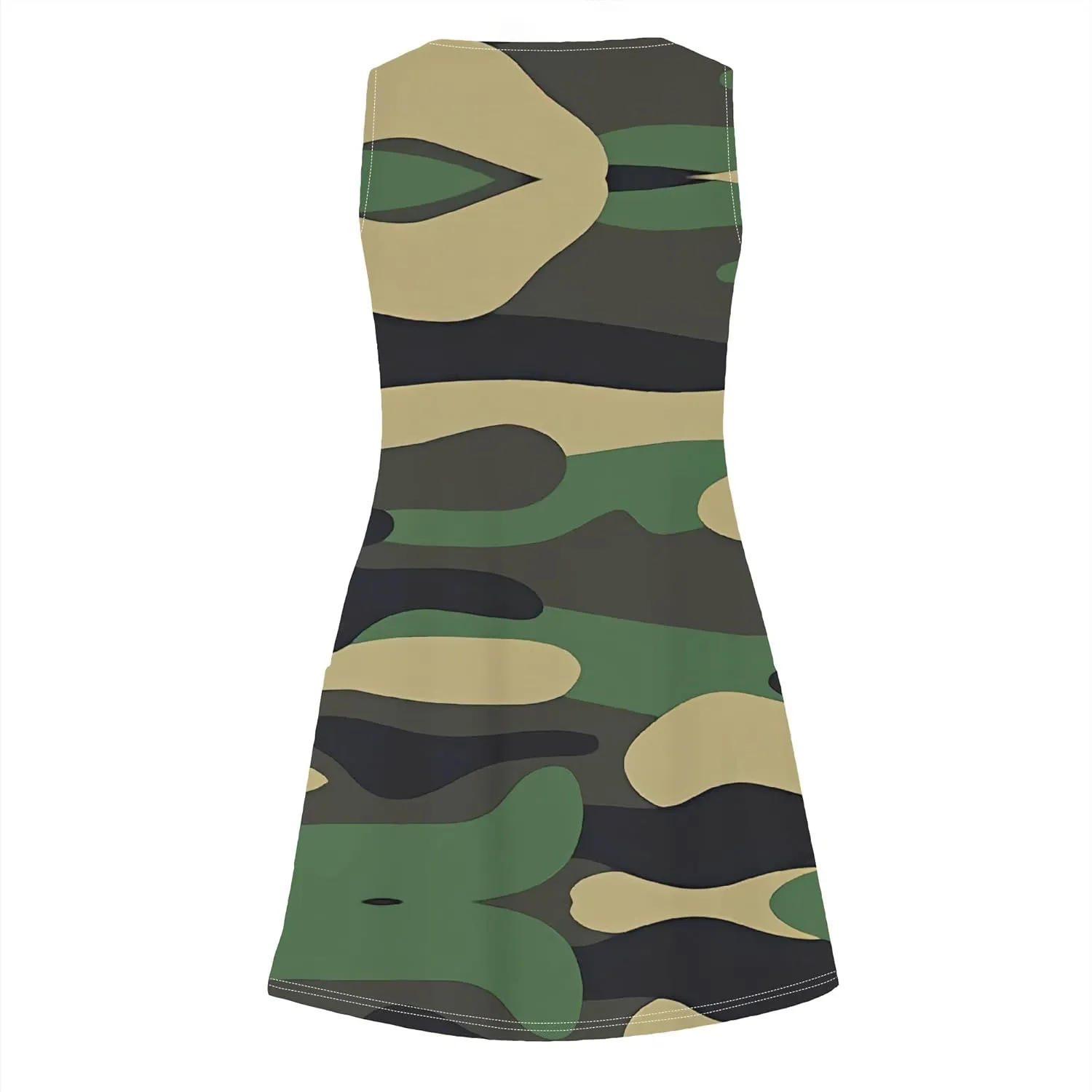 Womens Summer Dresses Casual V Neck Sleeveless Beach Sundresses Fashion A-Line Tank Mini Dress Swimsuit Coverup with Pockets