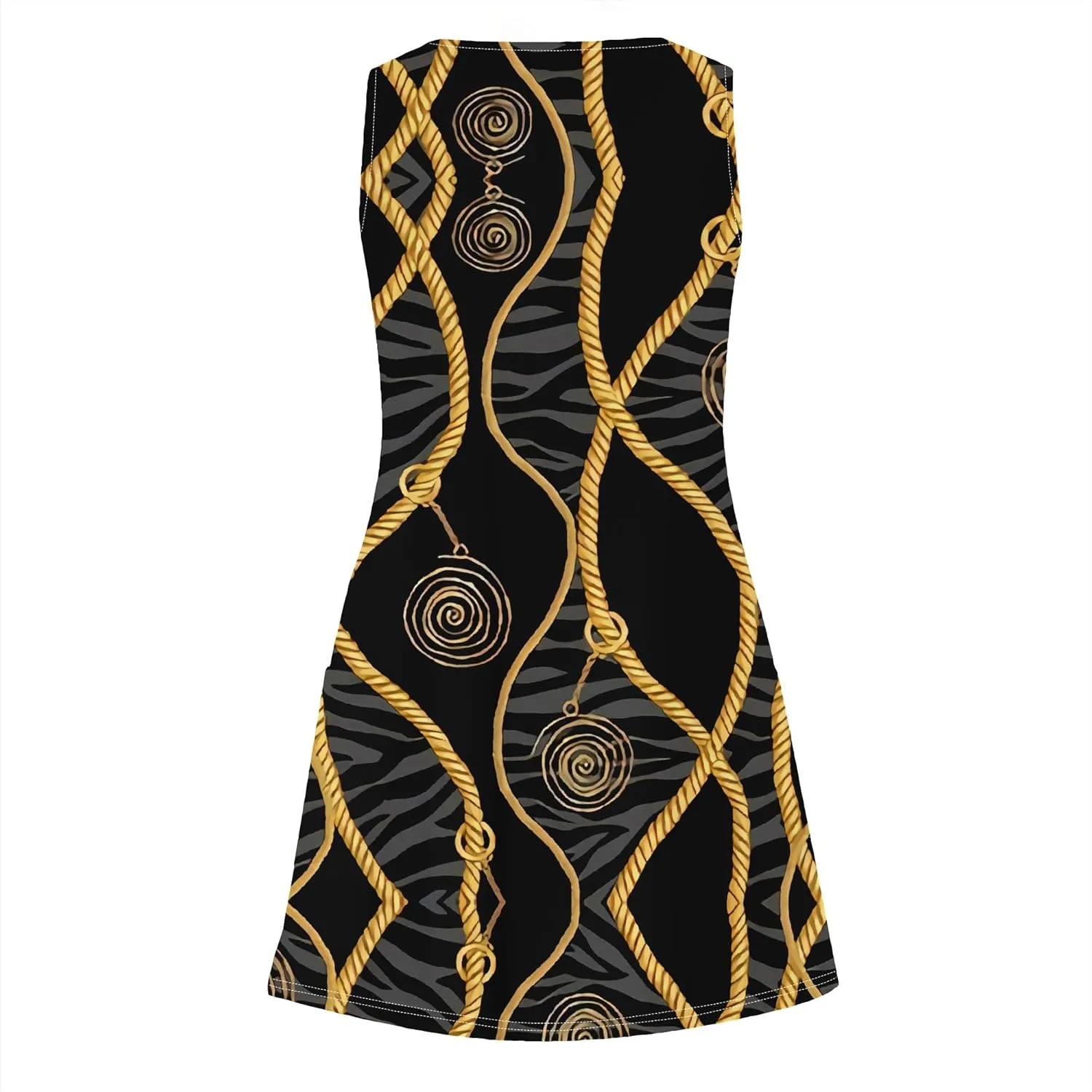 Womens Summer Dresses Casual V Neck Sleeveless Beach Sundresses Fashion A-Line Tank Mini Dress Swimsuit Coverup with Pockets