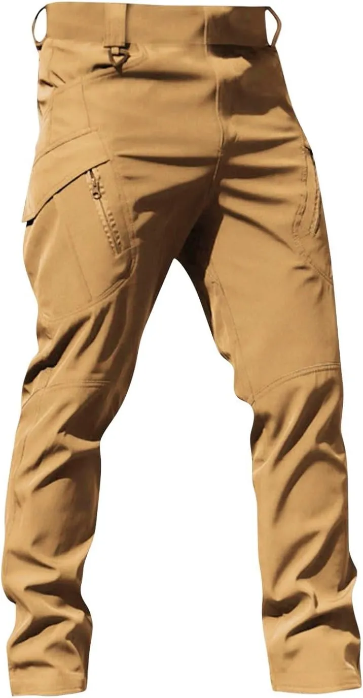 Work Pants for Men Tactic Hiking Waterproof Cargo Pants for Men Relaxed Fit Riptop Lightweight Outdoor Trousers