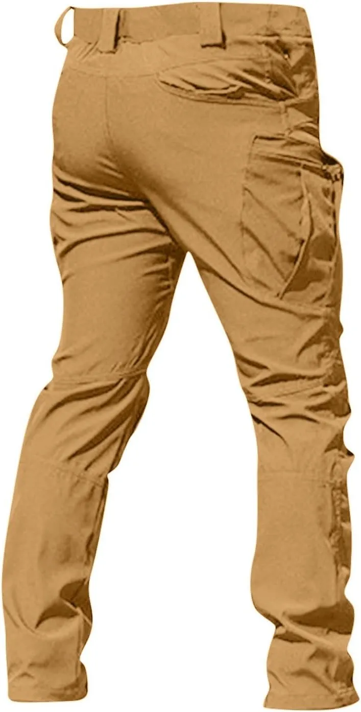 Work Pants for Men Tactic Hiking Waterproof Cargo Pants for Men Relaxed Fit Riptop Lightweight Outdoor Trousers