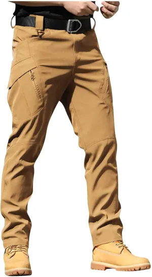 Work Pants for Men Tactic Hiking Waterproof Cargo Pants for Men Relaxed Fit Riptop Lightweight Outdoor Trousers