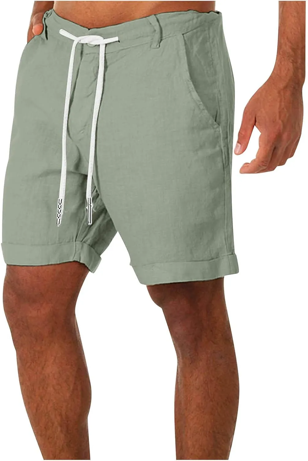 Ymosrh Men's Shorts Casual Sports Workwear Loose Shorts with Pockets Shorts Men